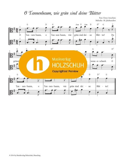 O Tannenbaum, wie grün sind deine Blätter